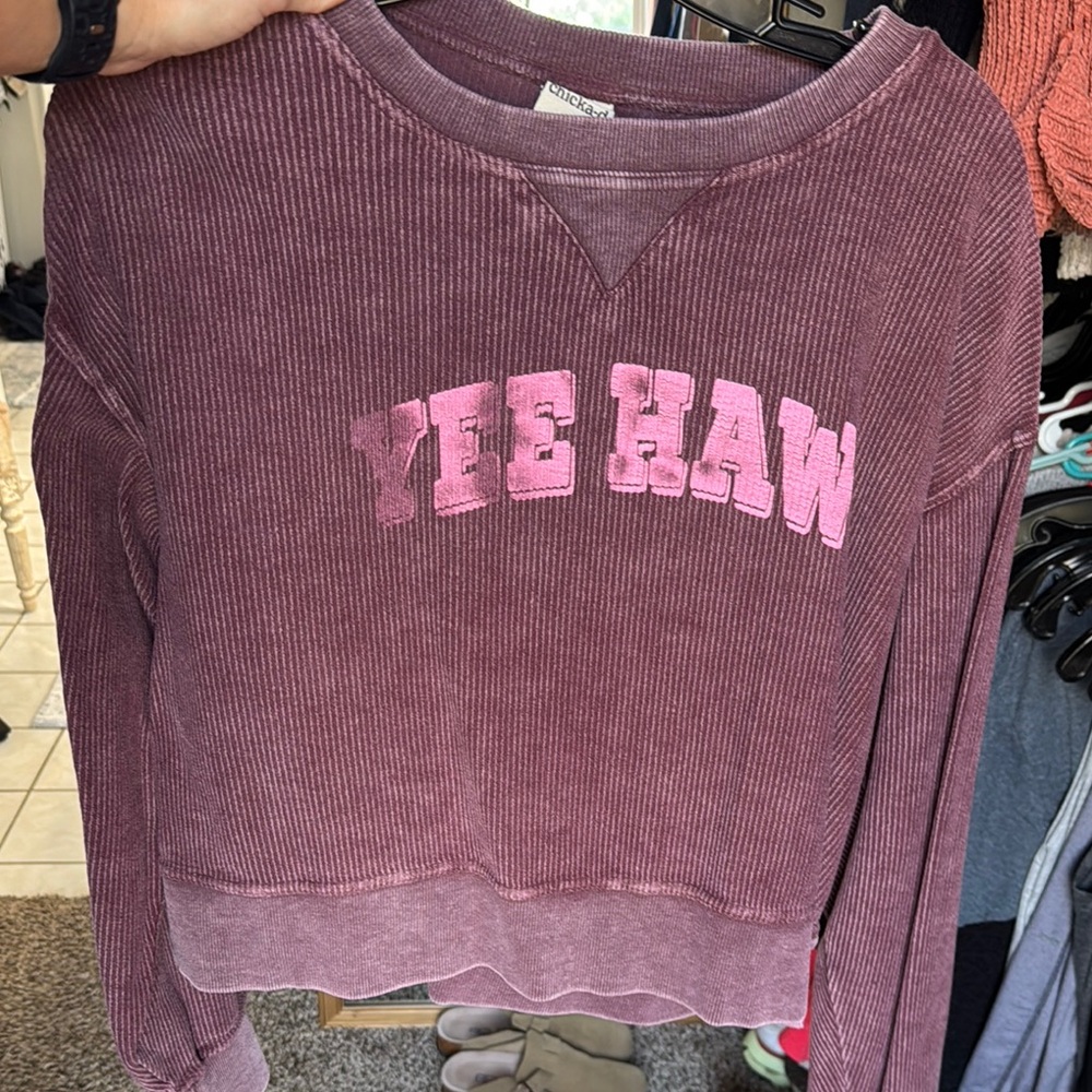 Purple Yee Haw Sweatshirt